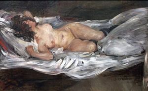 Frau nackt liegend, Louis Korinth - 1866 von Atelier Liesjes