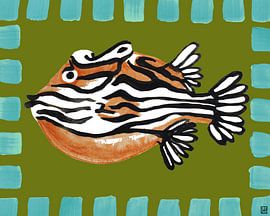 Poisson zèbre sur l'Atelier Paint-Ing