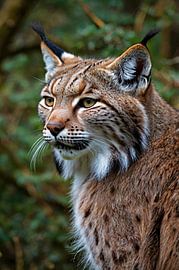 Photo réaliste d'un lynx sur Art & Soul Creations