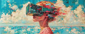 La femme en pixels sur Caprices d'Art