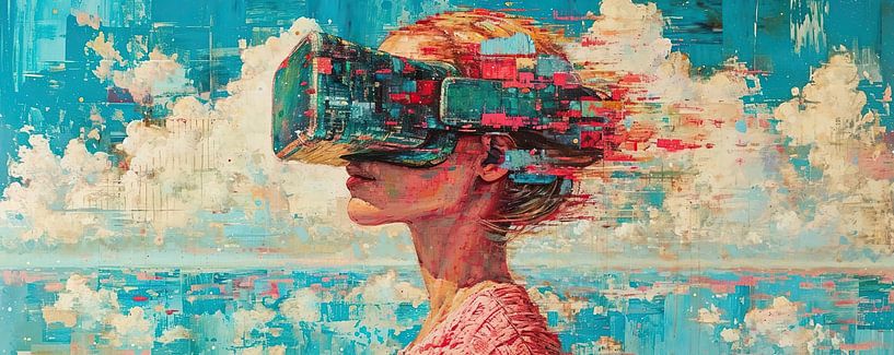 Woman in Pixels by Art Whims