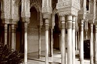 Decorated pillars