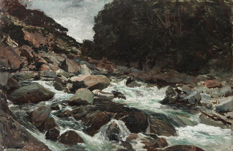 Petrus Van der Velden~Mountain Stream, Otira Gorge by finemasterpiece