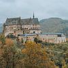 Le château de Vianden entouré de couleurs d'automne sur Erik Lei