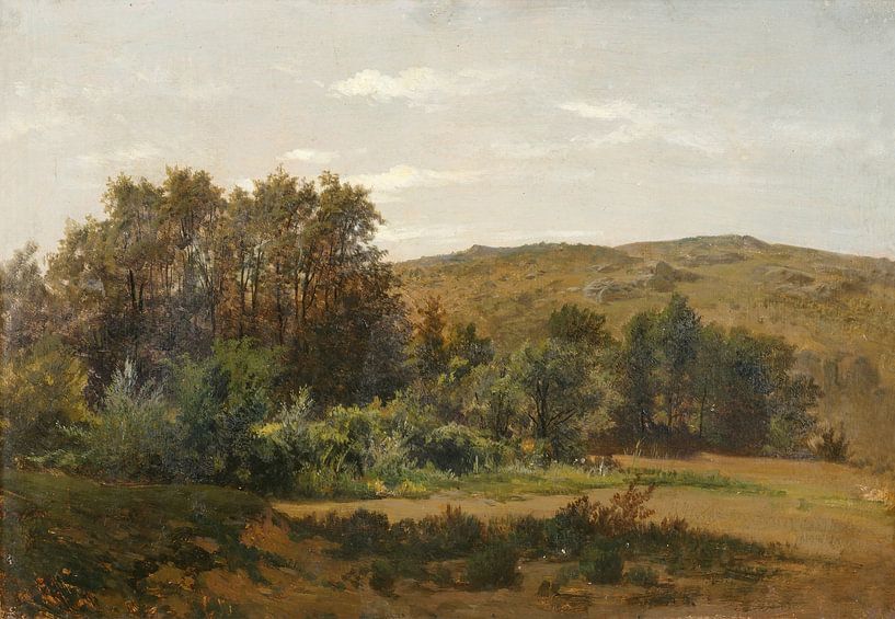 Carlos de Haes-Berg Landscape, Antique Landscape by finemasterpiece