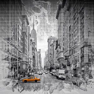Grafische Kunst in de STAD NEW YORK op 5th Avenue