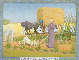 Femme avec un enfant dans une charrette, Ferdinand Hart Nibbrig