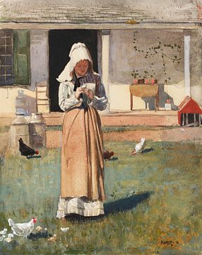 Zieke kip door Winslow Homer