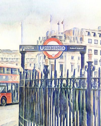 Charing Cross Underground in Londen