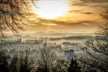 Zonsondergang Ravensburg van Dieter Walther
