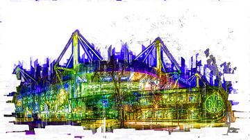 kunstfoto's Photoshop stadion Dortmund van Johnny Flash