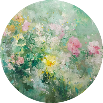 Bloemen 554 | Bloemenveld Impressionisme van De Mooiste Kunst