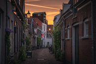 Amersfoort straatjes zonsondergang van Albert Dros thumbnail