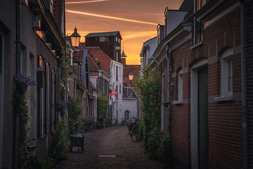 Amersfoort streets sunset by Albert Dros