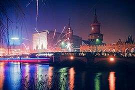 Berlin – Silvester / Oberbaumbrücke van Alexander Voss