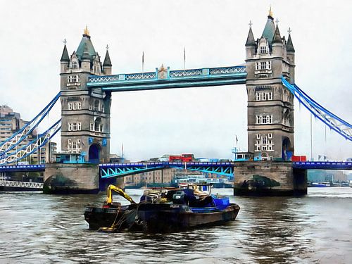 Uitzicht op de Tower Bridge