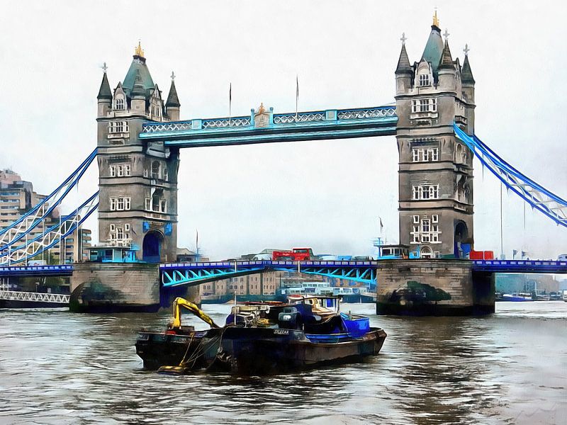 View Toward Tower Bridge by Dorothy Berry-Lound