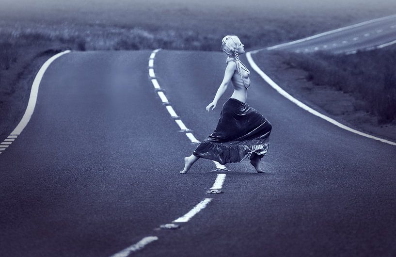 Frau ist schnell weg, sexy Nacktmodell von Atelier Liesjes