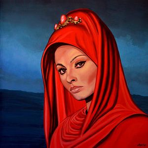 Sophia Loren Peinture sur Paul Meijering