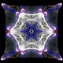 Pixel ster mandala van Nina IoKa thumbnail
