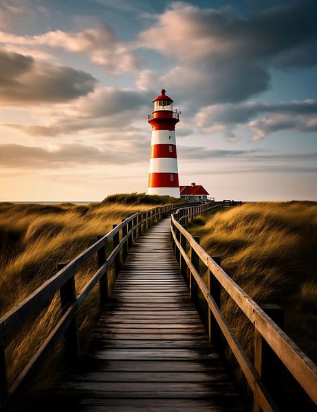 Weg zum Leuchtturm von fernlichtsicht