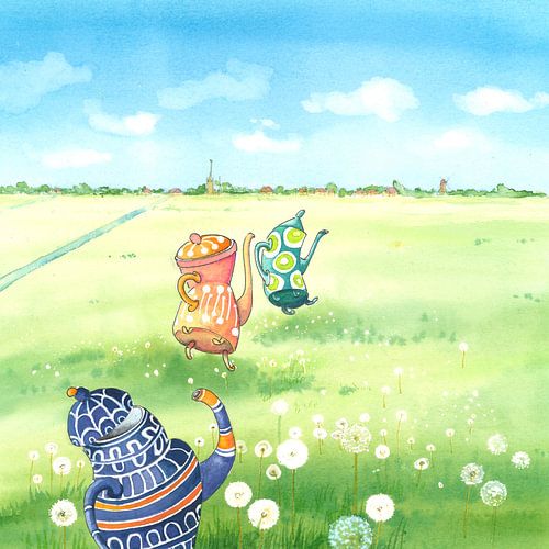 La joie du printemps sur Martine van Nieuwenhuyzen