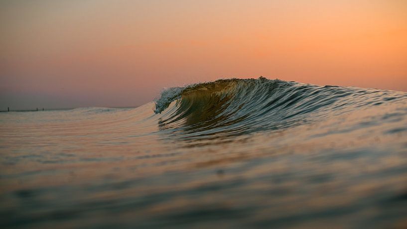 Waves Domburg sunset 4 by Andy Troy