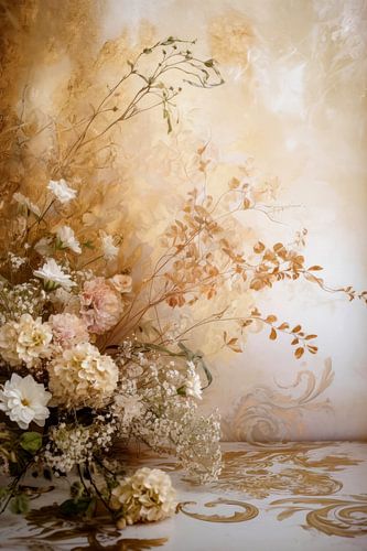 Bloemen Rococo Schilderij