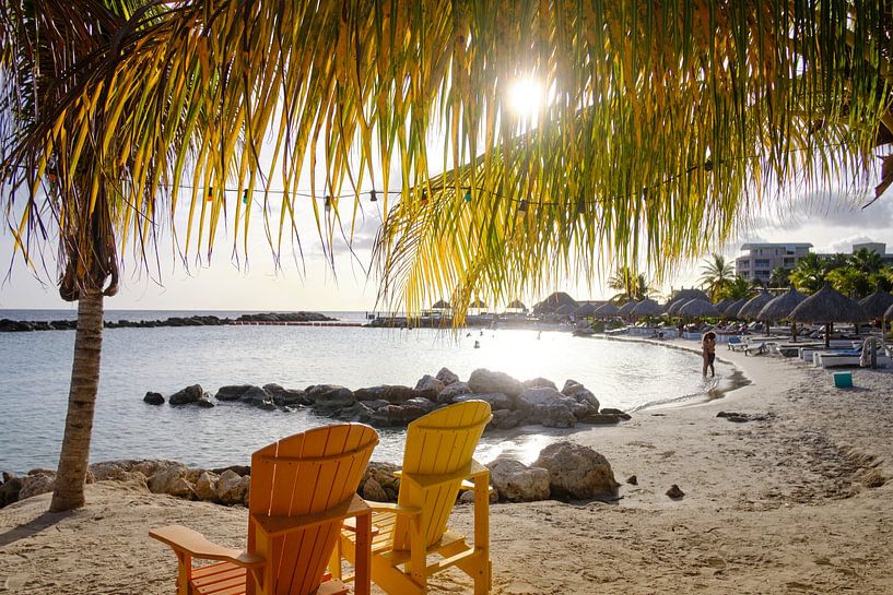 Beach on Curacao by Sjoerd van der Hucht