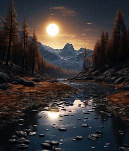 Romantische Berglandschaft