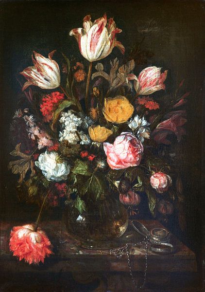 Still life with flowers, Abraham van Beyeren by Masterful Masters