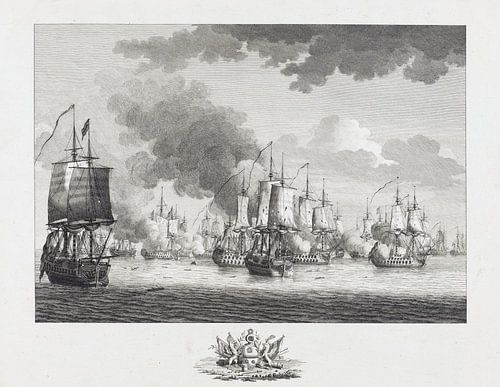 Zeeslag bij Doggersbank, Cornelis Bogerts, 1781