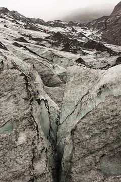 Solheimajokull gletsjer van Louise Poortvliet