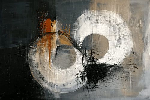 Modern abstract in wabi-sabi stijl
