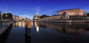 Berliner Skyline an der Spree - Blick vom Fernsehturm am Dom vorbei zur Museumsinsel