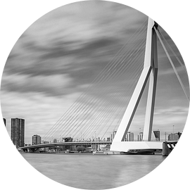 Erasmusbrug in Zwart-wit van Menno Schaefer