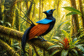 L'oiseau de paradis de Wilson (') sur Vínculae