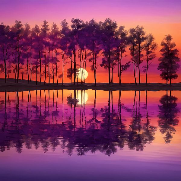 Sérénité au coucher du soleil par Artistic