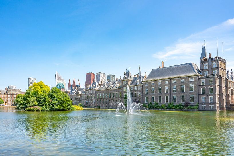Der Haager Hofvijver-Teich mit den Regierungsgebäuden am Binnenhof von Sjoerd van der Wal Fotografie