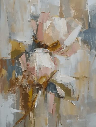 Pioenrozen in Japandi stijl