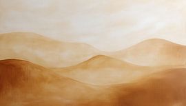 Goldene Berge abstraktes Pastell-Panorama von TheXclusive Art