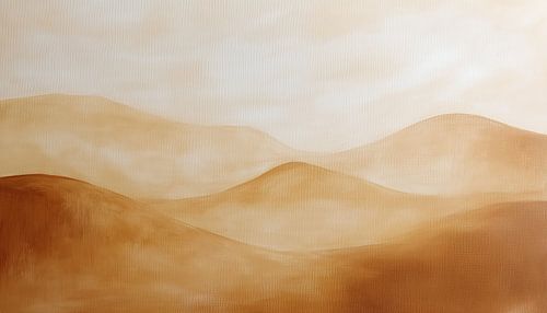 Gouden bergen abstract pastel panorama