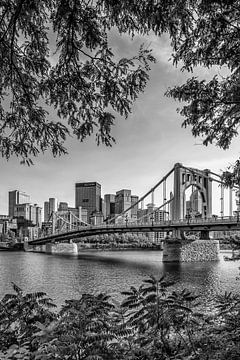 Rachel Carson Bridge Pittsburgh - Monochrome