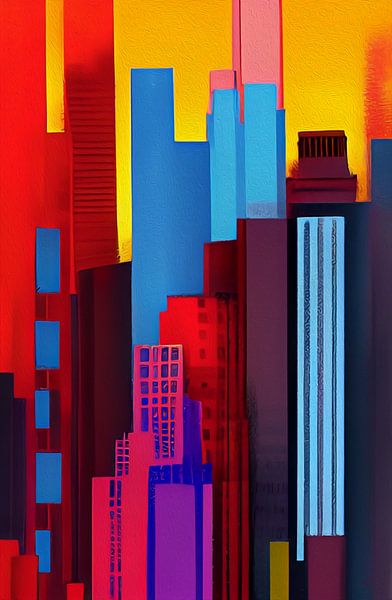 New york city has many colours by Karin van Bylevelt