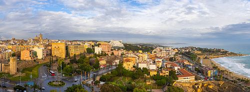 Panorama en uitzicht over Tarragona, Spanje
