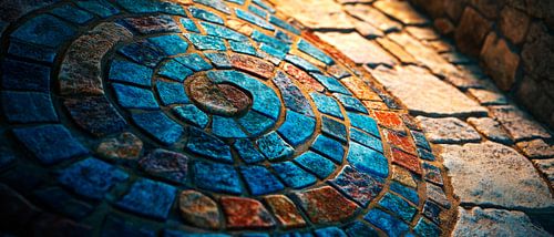 Colourful mosaic structure