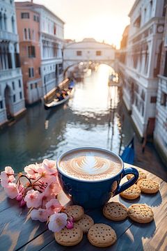 Coffee break with a view of the Bridge of Sighs by Skyfall