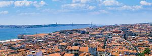 Panorama von Lissabon vom Castelo de São Jorge, Portugal