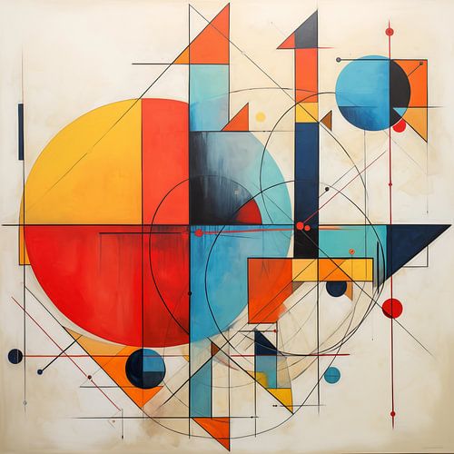 Geometrische abstract vormen licht