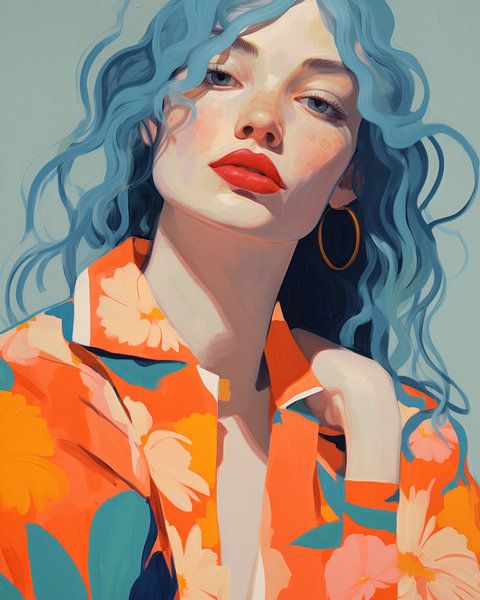 Moderne illustratie "Ivy" van Carla Van Iersel